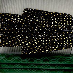 Black and gold dress